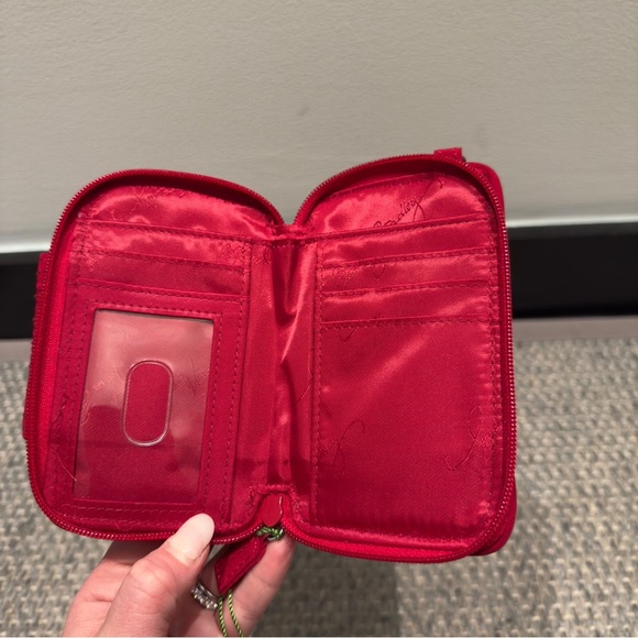 Vera Bradley - Red Quilted Wristlet Wallet Trendy 2025 Fall Item - Picture 6 of 13